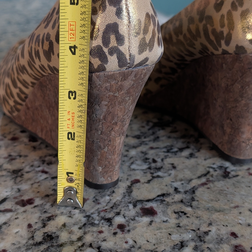 Lilly Pulitzer Leopard Print Resort Chic Wedge Sandal Sz 8.5 - Picture 10 of 14